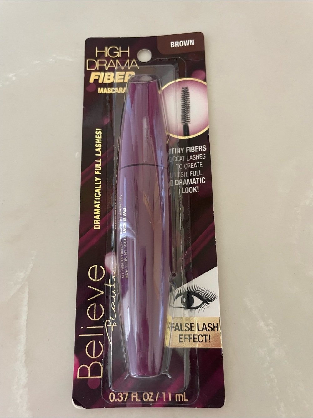 Believe Beauty High Drama Fiber Mascara - Brown